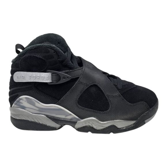 Air Jordan 8 Retro (GS) Youth Size's Black/Gunsmoke-Metallic Silver FN5190 001 - Picture 1 of 7